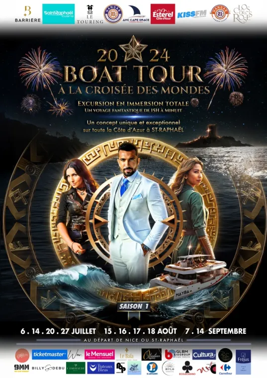 Tête d’affiche Boat Tour 2024 À la croisée des mondes à Saint-Raphaël , Saint-Raphaël, LDP Events Production